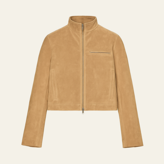 The Siena Suede Cropped Jacket