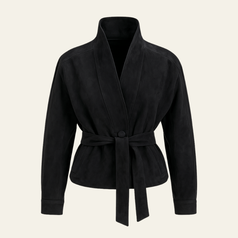 The Florence Suede Wrap Jacket