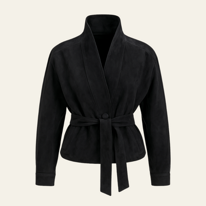 The Florence Suede Wrap Jacket