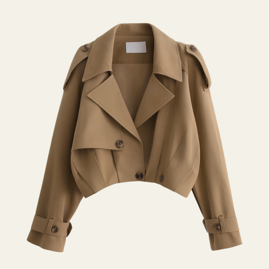 The Paris Cropped Trench Jacket